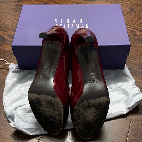 Stuart Weitzman peep toe pumps / heels - Picture 3 of 6
